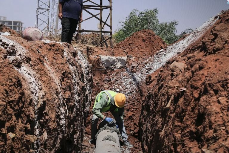 פרויקט תשתית חדש לשיפור מערכת הביוב בעיר א-שייח' מיסכין בדרעא