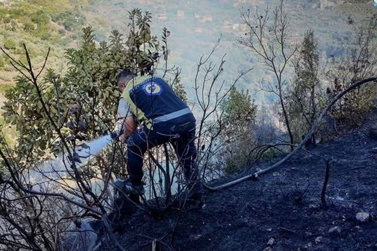 סוריה: 24 נפגעים בתאונות דרכים וטיפול ב-100 שריפות ביממה האחרונה