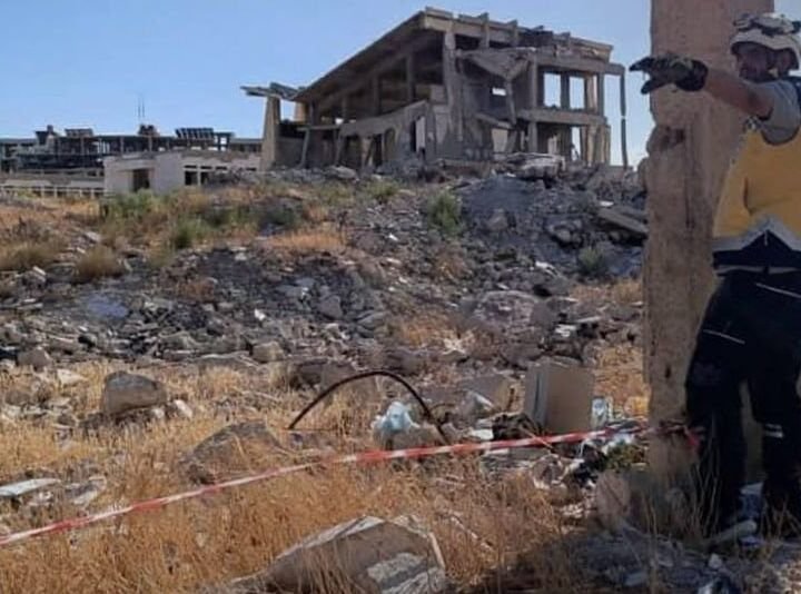 הרוג ופצוע בפיצוץ שאריות מלחמה בדרעא שבאזור דמשק