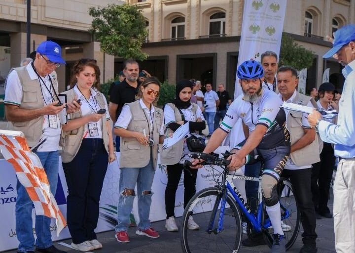 האליפות הערבית באופניים יוצאת לדרך בריף דמשק