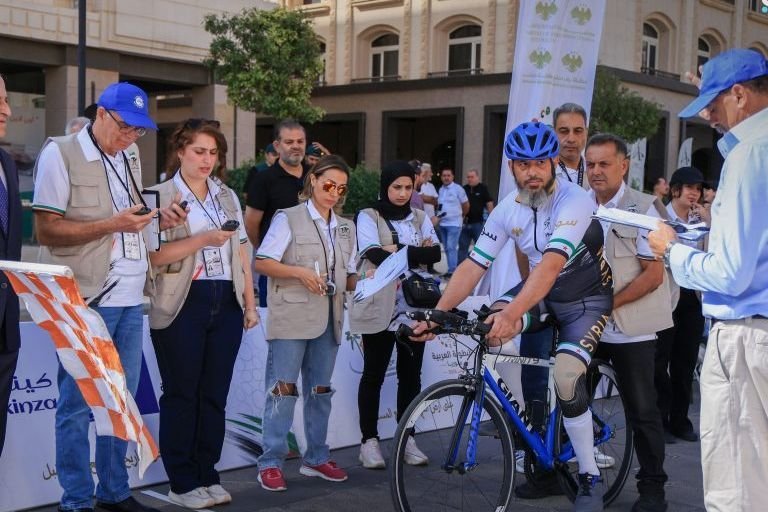 האליפות הערבית באופניים יוצאת לדרך בריף דמשק