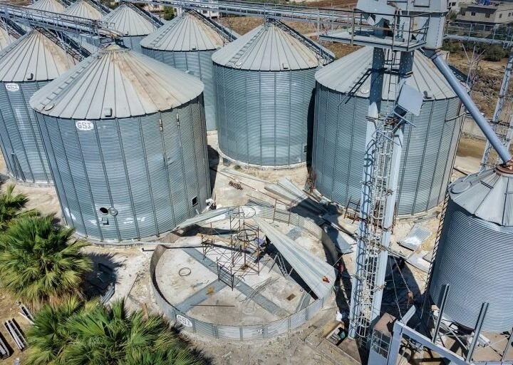 החלו עבודות השיקום בתא השישי בממגורות הדגן בנווא להגדלת כושר האחסון
