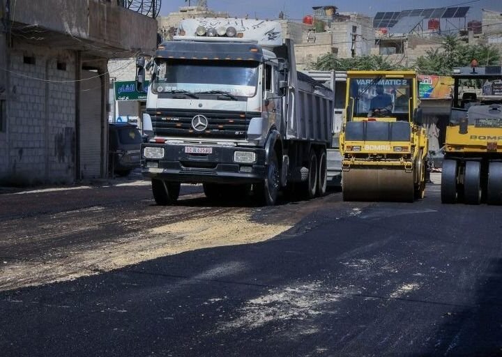 החלו עבודות השיקום והרחבה של "כביש השהידים" בעין תרמה שבמחוז ריף דמשק