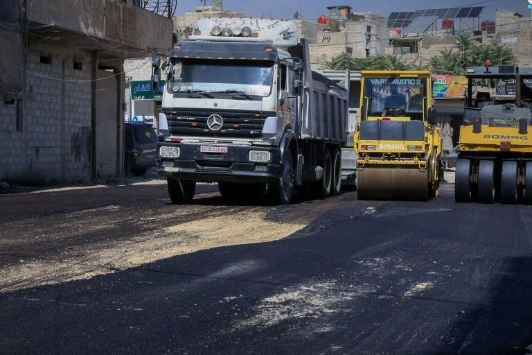 החלו עבודות השיקום והרחבה של "כביש השהידים" בעין תרמה שבמחוז ריף דמשק